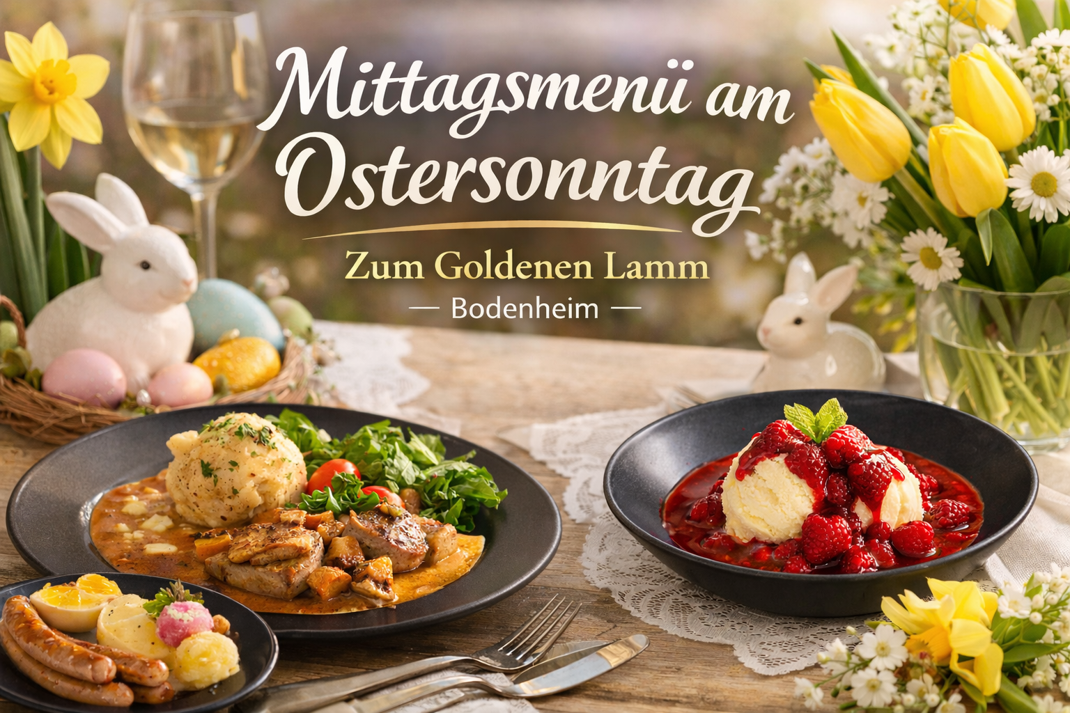 Mittagsmenü am Ostersonntag