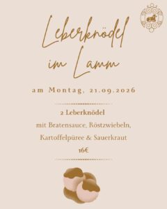 Lebeknödel Montag