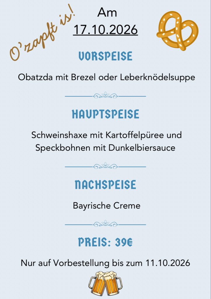 Oktoberfest 2026 im goldenen Lamm Bodenheim